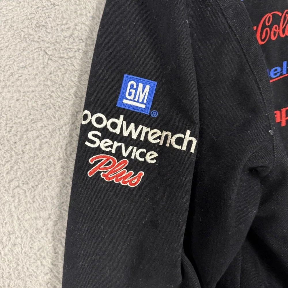 Vintage Dale Earnhardt Goodwrench Service Jacket Mens XL Black NASCAR Chase